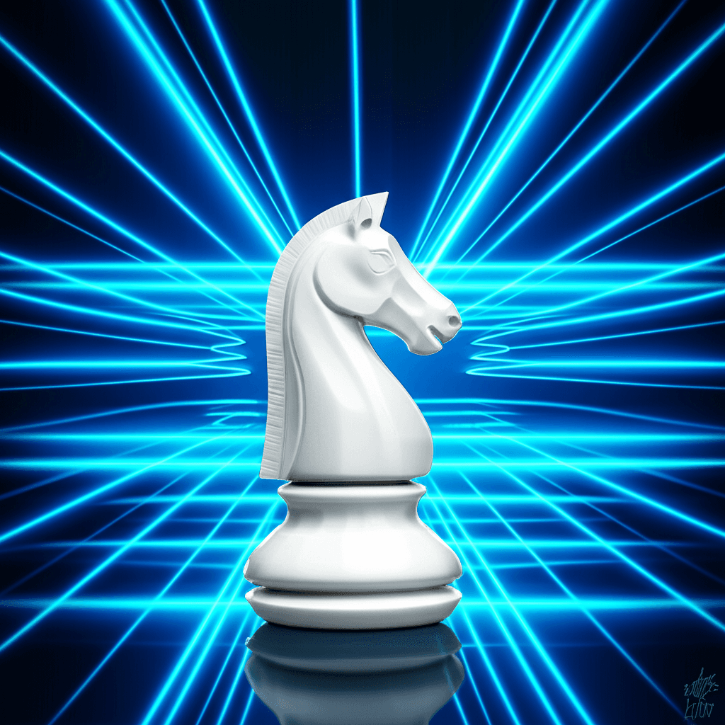 Knight with powerful attack lines